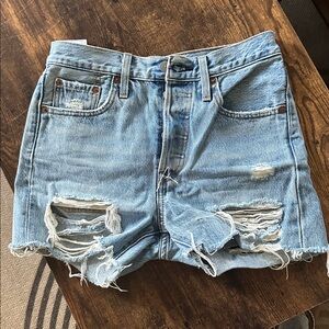 Levi’s 501 cut off Denim Shorts size 25